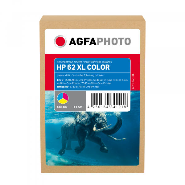 4250164841018 - Photo - colour (cyan magenta yellow) - compatible - ink cartridge (alternative for HP 62XL HP C2P07AE) - Tintenpatrone Farbe ( Cyan Magenta Gelb)