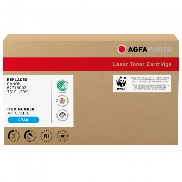 4250164854452 - Toner APTC731CE wie Canon 6271B002 cyan 4250164854452 AgfaPhoto