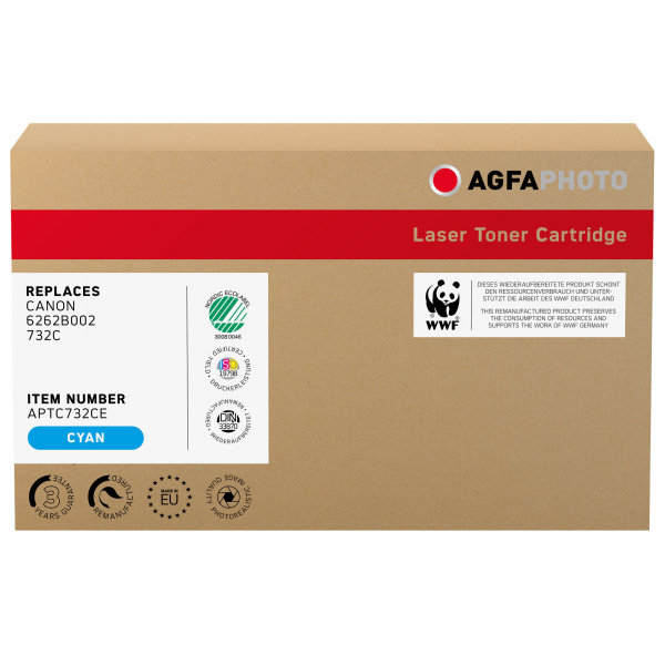 4250164854490 - Toner APTC732CE wie Canon 6262B002 732C cyan 4250164854490 AgfaPhoto