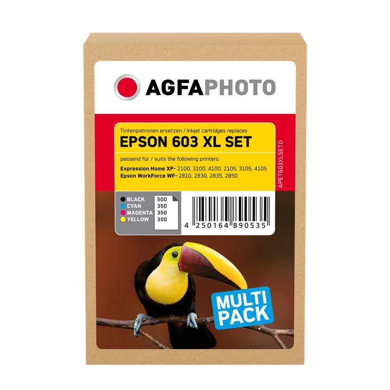 4250164890535 - AgfaPhoto Patrone Epson APET603XLSETD ers 603XL C Y M BK