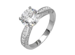 4250165333956 - Fingerring FIRETTI Schmuck Geschenk Silber 925 Silberring Verlobung Solitär Fingerringe Gr 19 Silber 925 (Sterlingsilber) 3 mm silberfarben (silberfarben kristallweiß) Damen Fingerringe mit Zirkonia (synth) 4250165333956 - Fingerring FIRETTI Schmuck Geschenk Silber 925 Silberring Verlobung Solitär Fingerringe Gr 19 Silber 925 (Sterlingsilber) 3 mm silberfarben (silberfarben kristallweiß) Damen Fingerringe mit Zirkonia (synth)