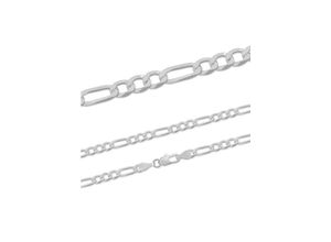 4250165338678 - Kette ohne Anhänger FIRETTI Schmuck Geschenk Silber 925 Halsschmuck Halskette Figarokette Halsketten Gr 45 Silber 925 (Sterlingsilber) Breite 44 mm silberfarben Damen Ketten ohne Anhänger