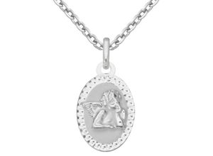 4250165338975 - Kette mit Anhänger FIRETTI Schmuck Geschenk Silber 925 Halsschmuck Halskette Ankerkette Engel Halsketten Gr Silber 925 (Sterlingsilber) Länge 45 cm silberfarben Damen Made in Germany