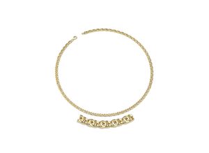 4250165341517 - Goldkette FIRETTI Schmuck Geschenk Gold 333 Halskette Tigeraugenkette Halsketten Gr 45 Gelbgold 333 Breite 41 mm gelb (gelbgoldfarben) Damen Goldketten zu Hoodie Kleid Shirt Jeans Sneaker Anlass Geburtstag Weihnachten