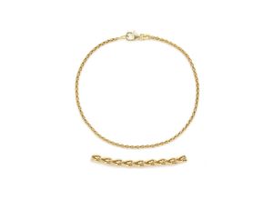 4250165342217 - Goldarmband FIRETTI Schmuck Geschenk Gold 333 Armkette Zopfkette Armbänder Gr 20 Gelbgold 333 gelb (gelbgoldfarben) Damen Gliederarmband Gliederarmbänder Made in Germany