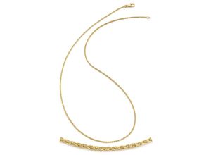 4250165342309 - Collierkettchen FIRETTI Schmuck Geschenk Gold 333 Halsschmuck Halskette Goldkette Zopfkette Halsketten Gr 50 Gelbgold 333 Breite 13 mm gelb (gelbgoldfarben) Damen Colliers