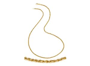 4250165342354 - Collierkettchen FIRETTI Schmuck Geschenk Gold 375 Halsschmuck Halskette Goldkette Kordelkette Halsketten Gr 45 Gelbgold 375-Gold Breite 21 mm gelb (gelbgoldfarben) Damen Colliers Made in Germany