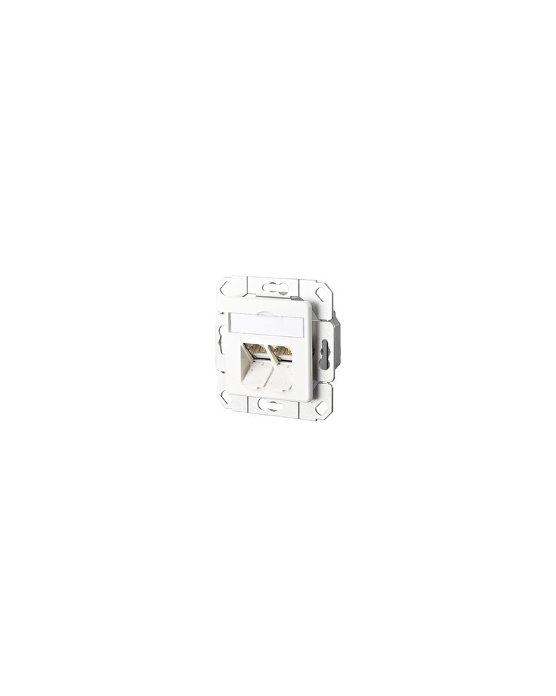 4250184102649 - BTR E-DAT C6 8 8(8) UPk - Anschlussdose Unterputz - CAT 6 - RJ-45 X 2 - Pure White RAL 9010