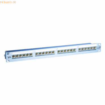 4250184104094 - BTR E-DAT design 24x8 - Patch Panel - CAT 6 - 483 cm (19) - 24 Ports