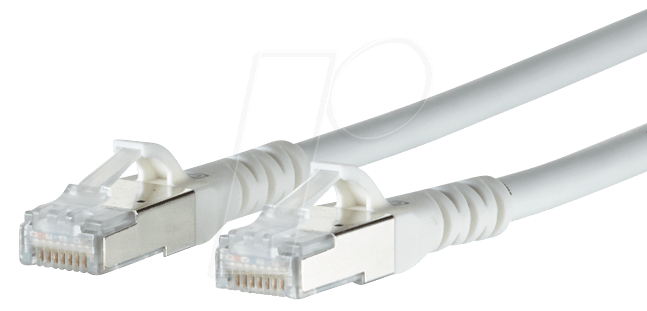 4250184133629 - 1308451088-E RJ45 Netzwerkkabel Patchkabel cat 6a s ftp 100 m Weiß mit Rastnasenschut - Connect