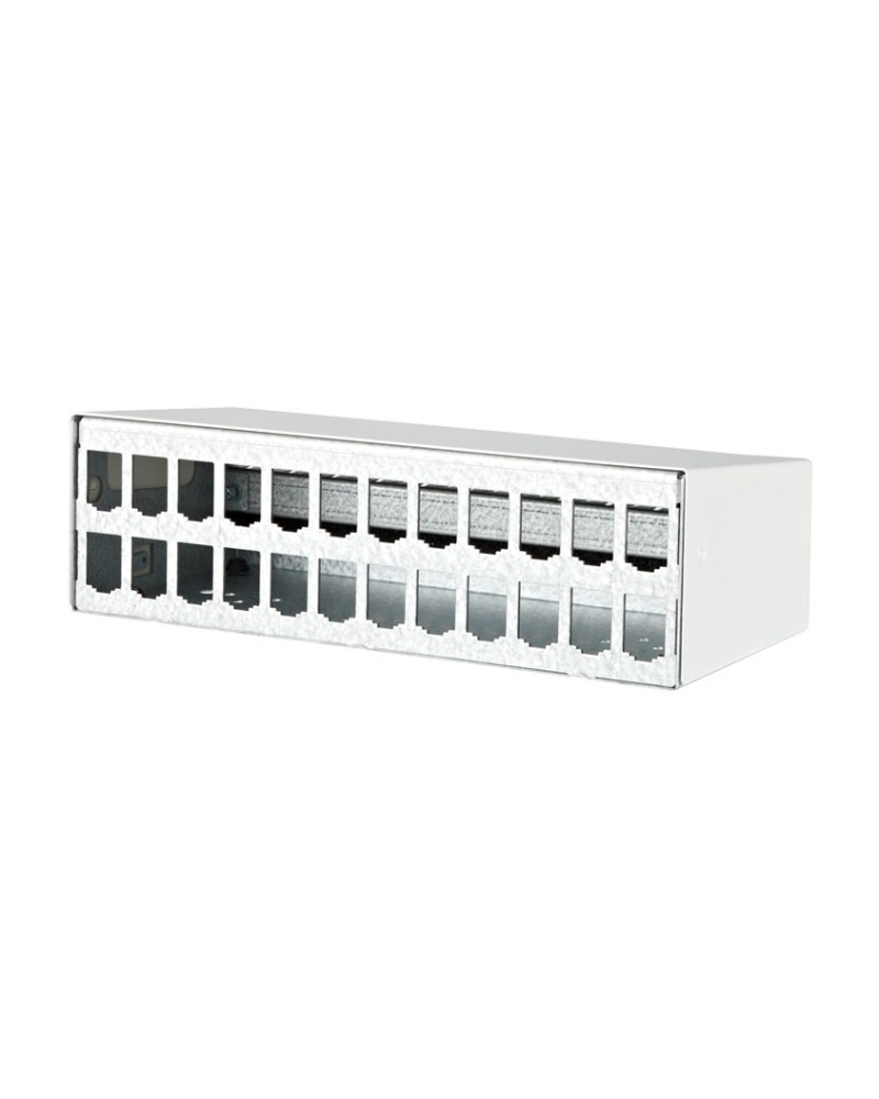 4250184151425 - Connect - Patch-Panel-Gehäuse - Oberfläche montierbar - Pure White RAL 9010 - 24 Ports