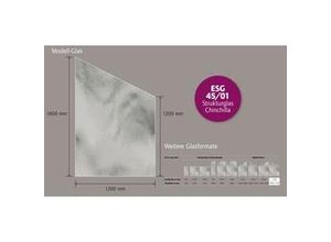 4250189645110 - Ambiente Glaszaun B 120 x Höhe L 180 R 120 cm gehärtetes 8 mm Glas