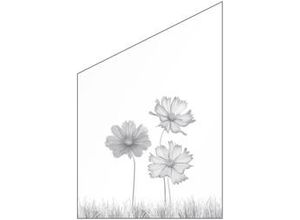 4250189693234 - Ambiente Glaszaun Dekor 93 schräg 120 x 120 180 cm gehärtetes 8 mm Glas