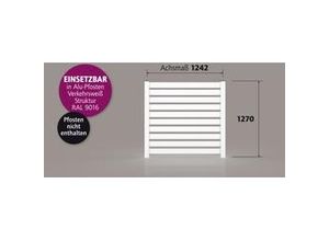 4250189863231 - Ambiente Alu-Zaun Rhombus 90 MAXI ohne Glas 120 cm x 120 cm 22 mm stark