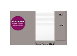 4250189867741 - Ambiente Alu-Zaun Paneel 150 + ESG 8 mm 120 cm x 180 cm 22 mm stark