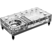 4250197154734 - Core Distro Plate 240 Links VPP D5 Verteiler - transparent silber integrierter Ausgleichsbehälter (15473)