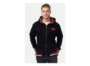 4250206772928 - Herren Kapuzensweatjacke mit Reißverschluss normale Passform LANCASTER