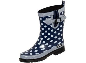 4250218876560 - Damen Regenstiefel Dorin-K blau weiß Gr 37 - blau - Bockstiegel