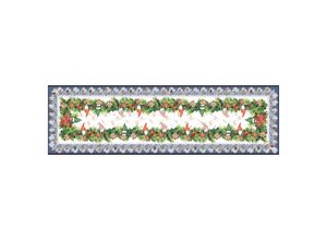 4250225826886 - Tischläufer mit Spitze ca 40 x 150 cm - Wichtel Weihnachtsstern