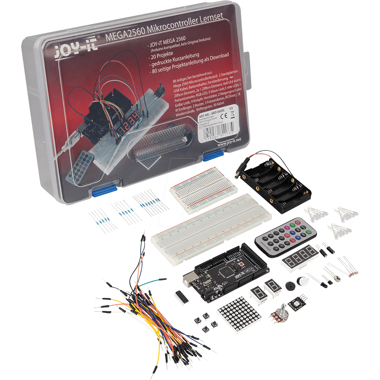 4250236811734 - ARD MEGA2560 KIT - Arduino - Mega 2560 R3 Lernset inkl 20 Projekte