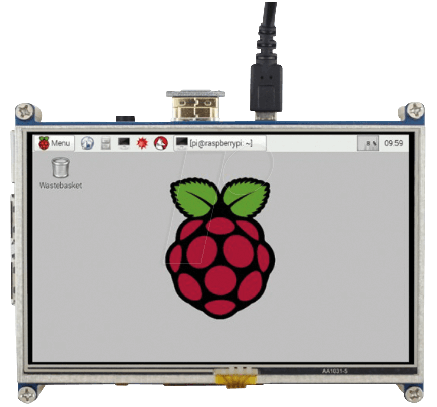 4250236813301 - Joy-it RB-LCD5 Touchscreen-Modul 127 cm (5 Zoll) 800 x 480 Pixel Passend für (Entwicklungskits) Raspberry Pi inkl Touchpen