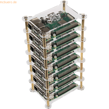 4250236818702 - RPI CASE TR 19 - Gehäuse für Raspberry Pi 4 Tower transparent