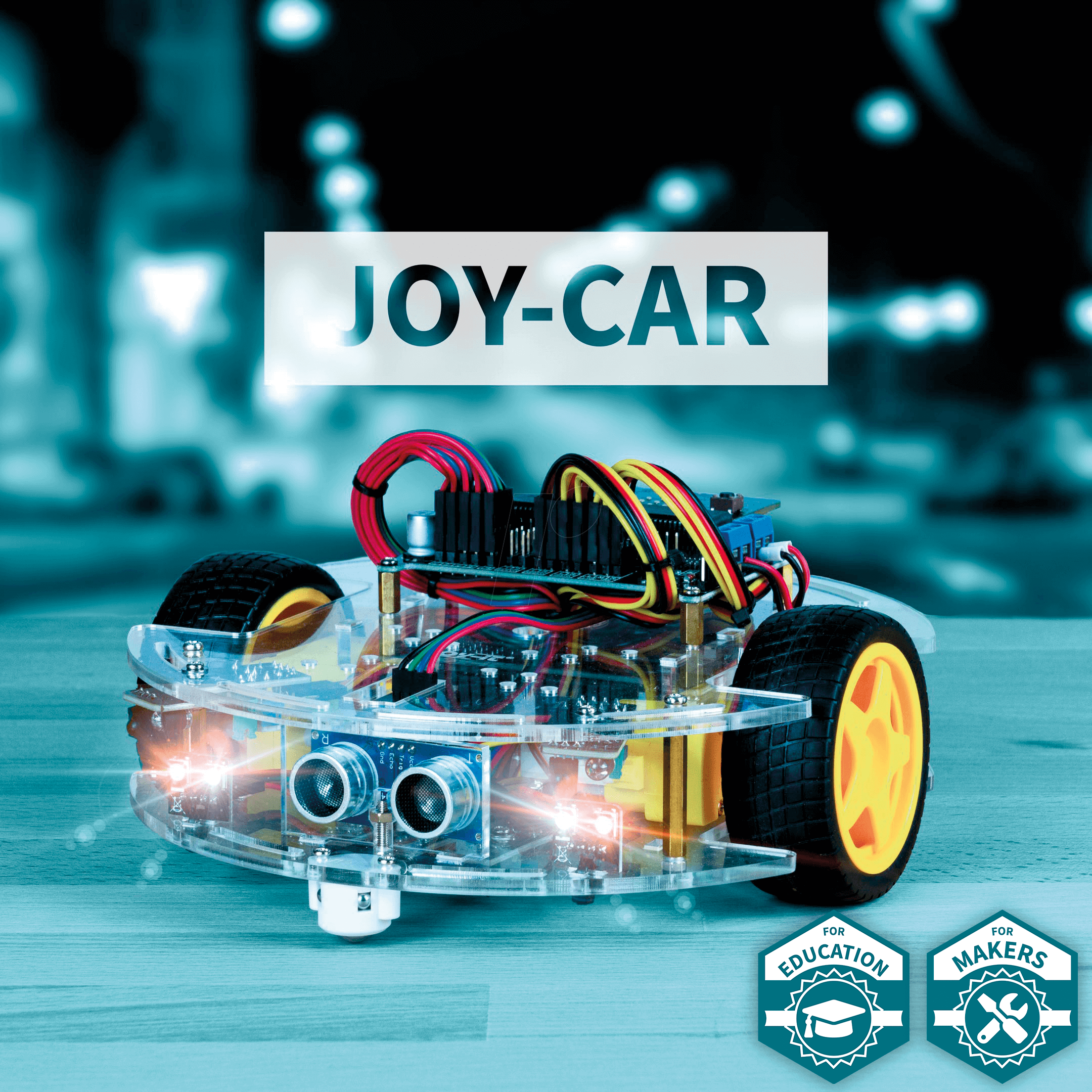 4250236820705 - Joy-IT Bausatz programmierbares Roboterauto Joy-Car für BBC microbit v1 v2 (nicht inkl)