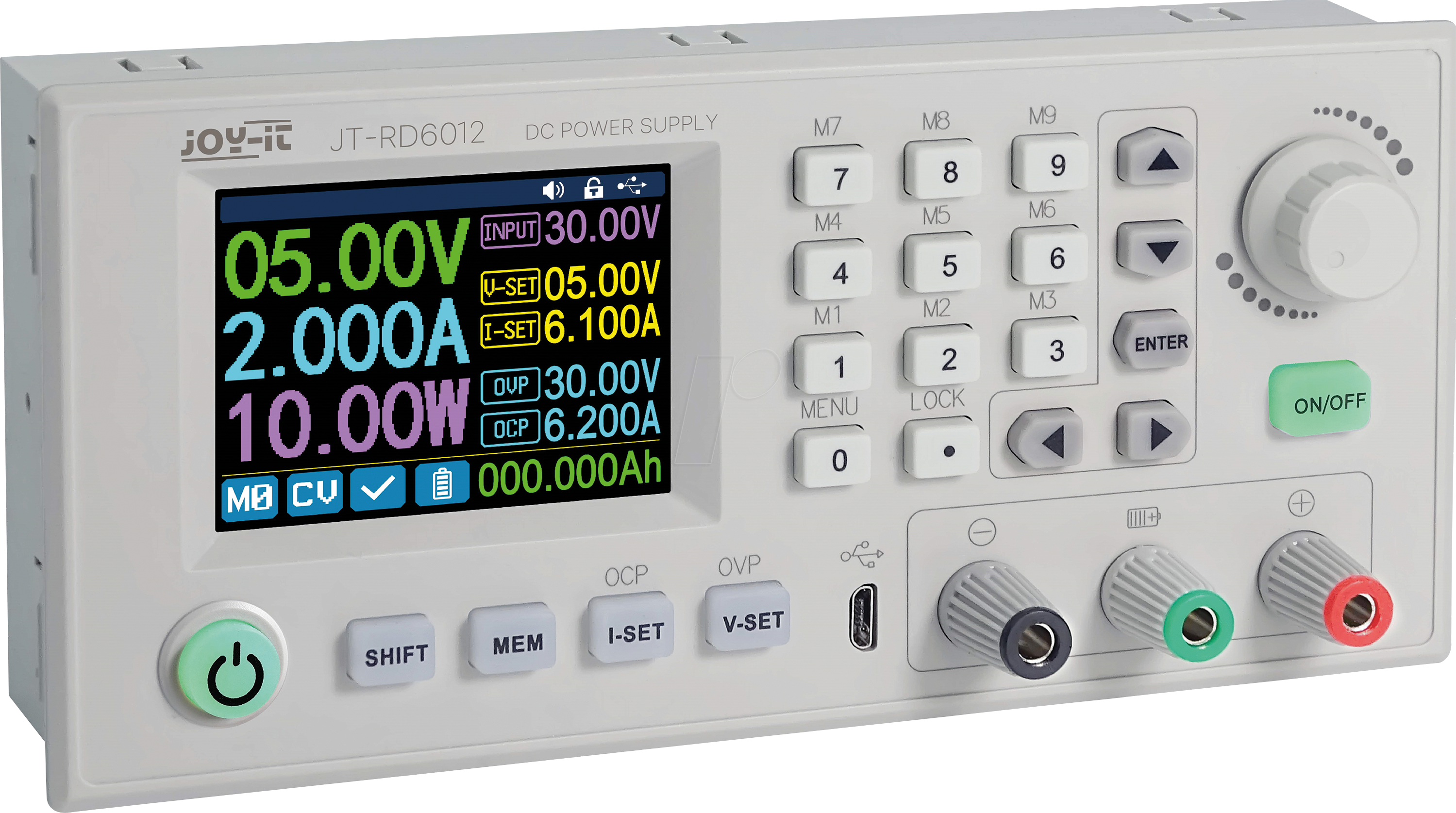 4250236821016 - Joy-it RD6012 Labornetzgerät einstellbar 0 - 60 V 0 - 12 A fernsteuerbar programmierbar schmale Bauform