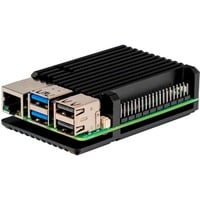 4250236826837 - RPI5 CASE ALU03 - Gehäuse für Raspberry Pi 5 Alu schwarz integrierter Kühlkörpe