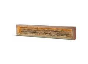 4250240222861 - Massivmoebel24 - Wandregal Akazie 145x30x27 natur lackiert bark 105 - natur