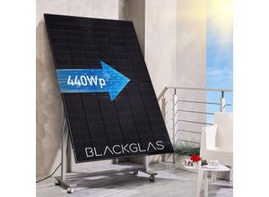 4250241698191 - SolarScreen ECOmirrorPRO-440Wp-FBGG Hochformat Bifacial 7-stufig verstellbar mit Rollen BKW
