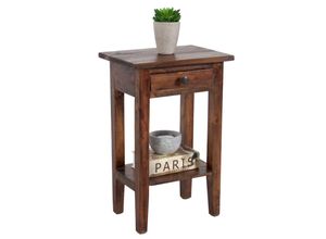 4250243553986 - riess-ambiente Beistelltisch HEMINGWAY - 55cm coffee Mahagoniholz Shabby Chic Telefontisch massiv