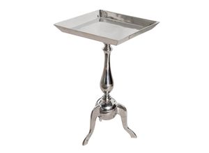 4250243554617 - riess-ambiente Beistelltisch TRAYFUL - 55cm silber Aluminium Tablett-Tisch