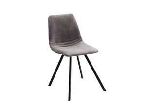 4250243576657 - riess-ambiente Stuhl AMSTERDAM CHAIR - Retro taupe grau Designklassiker pflegeleicht Esszimmer