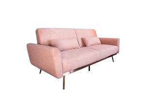 4250243590059 - riess-ambiente Schlafsofa BELLEZZA- Retro 210cm altrosa 3-Sitzer Couch inkl Kissen