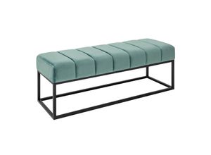 4250243593746 - riess-ambiente Sitzbank PETIT BEAUTÉ - 108cm mint Samt schwarzes Gestell