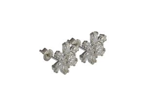 4250243602943 - Paar Ohrstecker DER HERR RINGE Arwens Abendstern 10004054 Ohrringe Gr Silber 925 (Sterlingsilber) bunt (silberfarben weiß kristallweiß) Damen Ohrstecker Made in Germany - mit Zirkonia (synth)