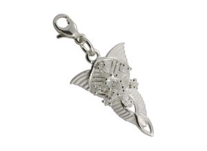 4250243631370 - Charm-Einhänger DER HERR RINGE Arwens Abendstern 10004050 Charms bunt (silberfarben weiß weiß) Damen Charms Anhänger Made in Germany - mit Zirkonia (synth)