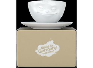 4250255858369 - Fiftyeight Products KaffeeTasse - grinsend weiß