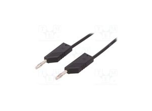 4250260203208 - Kabel FromTest With Bananen 4mm 1m Farbe Schwarz 16a 60vdc Mlnsil100 1sw