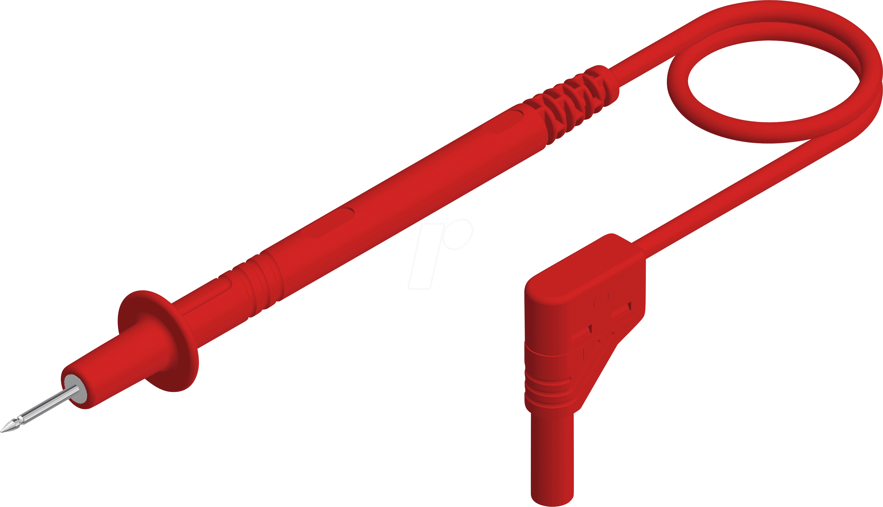 4250260231454 - 934155101 pl 2700 s w r messleitung [PRUEFSPITZE-4 mm-stecker] 100M rot 1ST - Sks Hirschmann