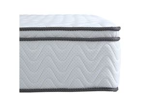 4250263739803 - VIKTORIA Taschen Federkernmatratze 90x200 cm - Integrierter Topper  25cm Höhe  H4 H3 H2 Misch-Härtegrad  7 Zonen Matratze - Taschenfederkernmatratze mit hoher Punktelastizität