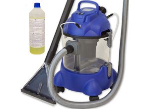 4250263740236 - Waschsauger Polster + Teppich HYDRO 7500 inkl 1l Shampoo - 4in1 Nass Trockensauger 1200 Watt 20l Volumen 16 kPa Saugleistung - Polsterreiniger Reinigungsgerät Professionellen Aufbereitung