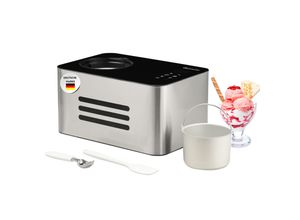 4250263742384 - Sommertal Eiscreme Maschine ICE1500 3-in-1 Eismaschine Milcheis & Sorbet Eiscrememaschine aus Edelstahl mit Kühlhalte Funktion Speiseeis zum selber machen 15L 150 W mit Kompressor