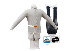 4250263781352 - Sommertal Bügelpuppe Gentleman – Hemdenbügler & Bügelmaschine für Hemden Blusen T-Shirts Hosen – Bügelautomat mit 2-in-1 Bügeln & Trocknen Funktionen – effiziente Bügelhilfe