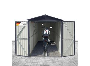 4250263782038 - Albatros Premium Motorradgarage – verzinktes Metall in Anthrazit (RAL 7016) 169x296x191cm Motorrad Unterstellplatz wetterfest 4250263782038 - Albatros Premium Motorradgarage – verzinktes Metall in Anthrazit (RAL 7016) 169x296x191cm Motorrad Unterstellplatz wetterfest