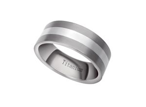 4250269312079 - Partnerring FIRETTI Schmuck Geschenk LIEBE Titan Fingerringe Gr 18 ohne Zirkonia Titan-Silber 925 (Sterlingsilber) 75 mm silberfarben (titanfarben silberfarben) mit oder ohne Zirkonia (synth)