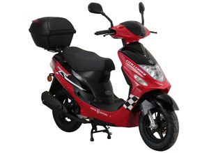 4250274102047 - Motorroller CityLeader 50 ccm 45 kmh EURO 5 rot inkl Topcase