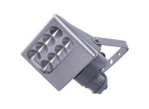 4250294304131 - Eco-light Leuchten Gmbh - led Außen Wand Lampe Fassaden alu Terrassen Park Strahler sensor Leuchte silber Lutec 6170-si-pir