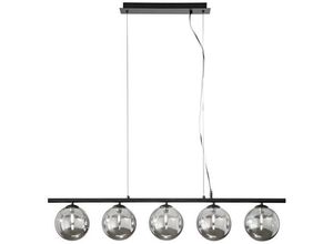 4250294321138 - Pendelleuchte Neptun in Schwarz-transparent und Schwarz - black - Eco-light